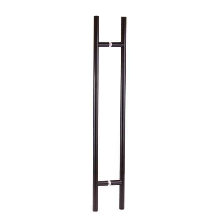 T-greep Paarsgewijs Ø20 700mm - Mat Zwart