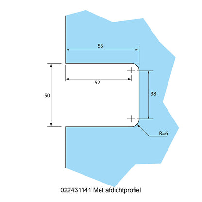 Estlegno scharnierwand/glas 90° enkele schroefplaat