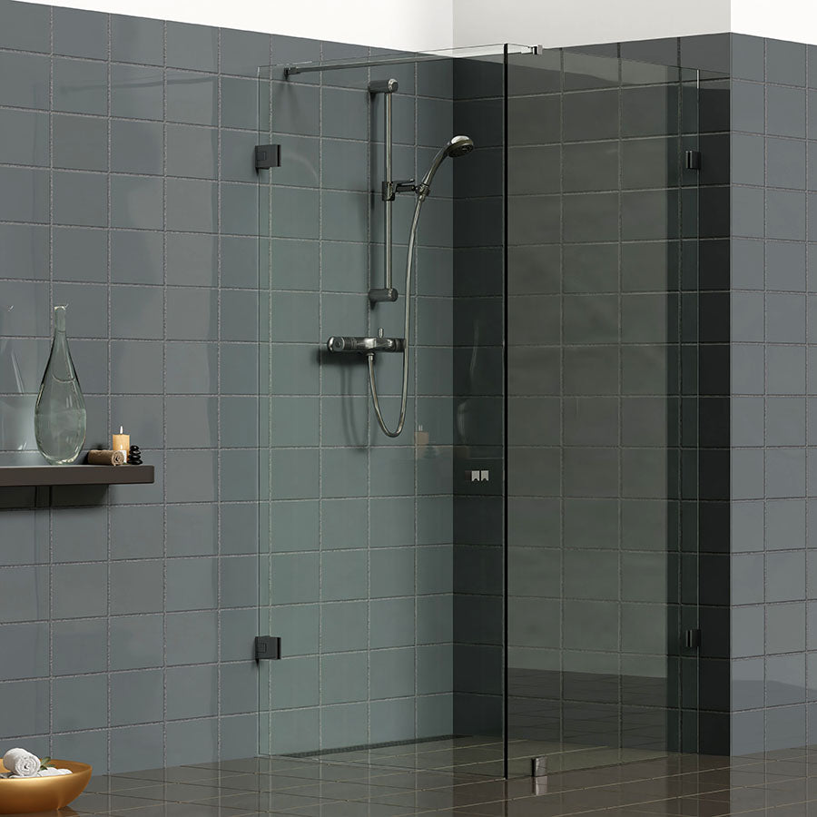Estlegno scharnierwand/glas 90° enkele schroefplaat