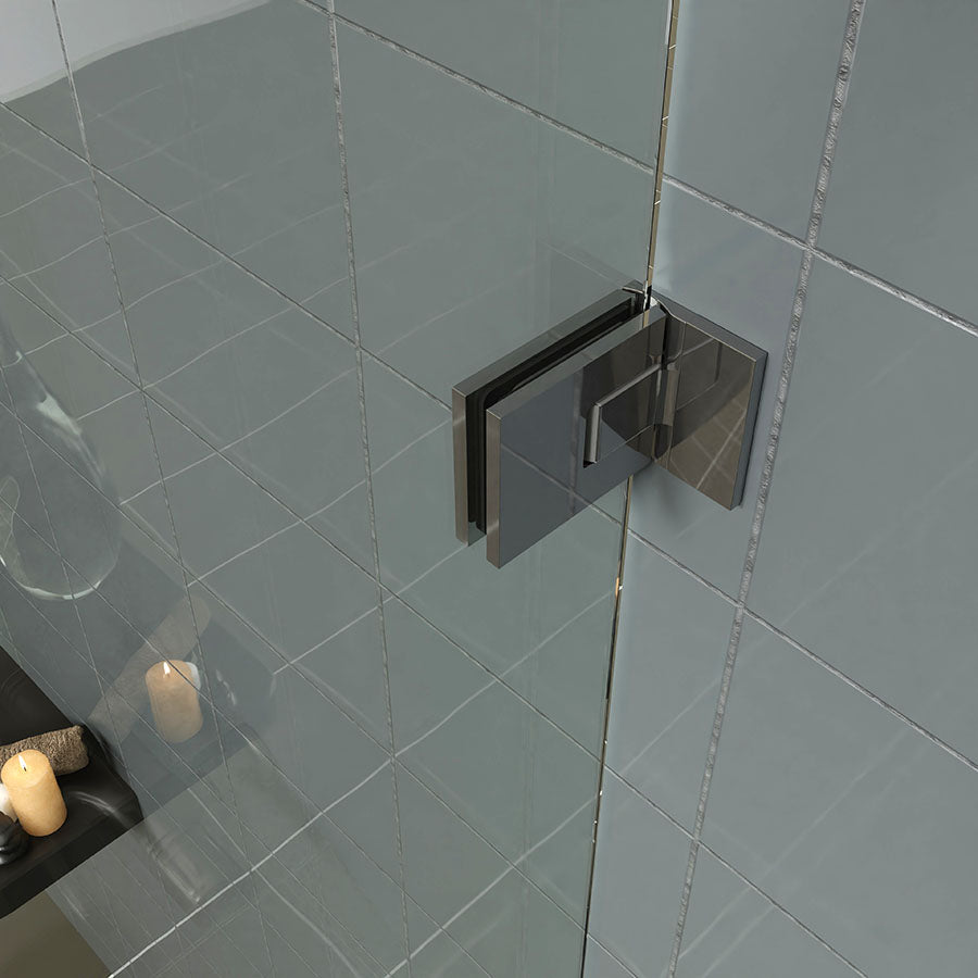 Estlegno scharnierwand/glas 90° enkele schroefplaat